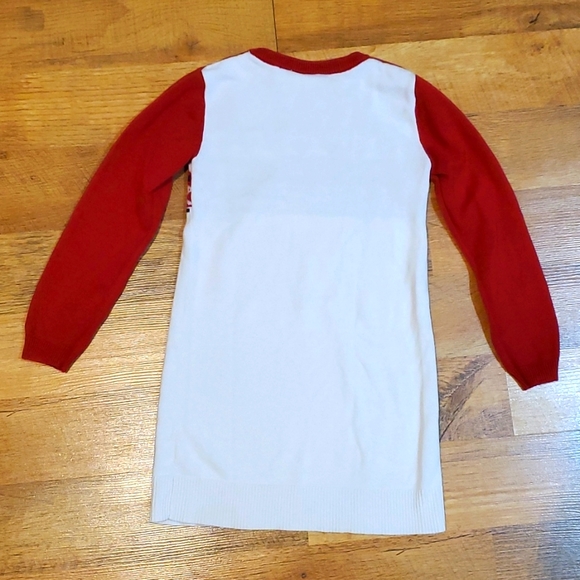 Children's Place Girls Red Heart Sweater Dress Size 5-6 - Picture 5 of 5